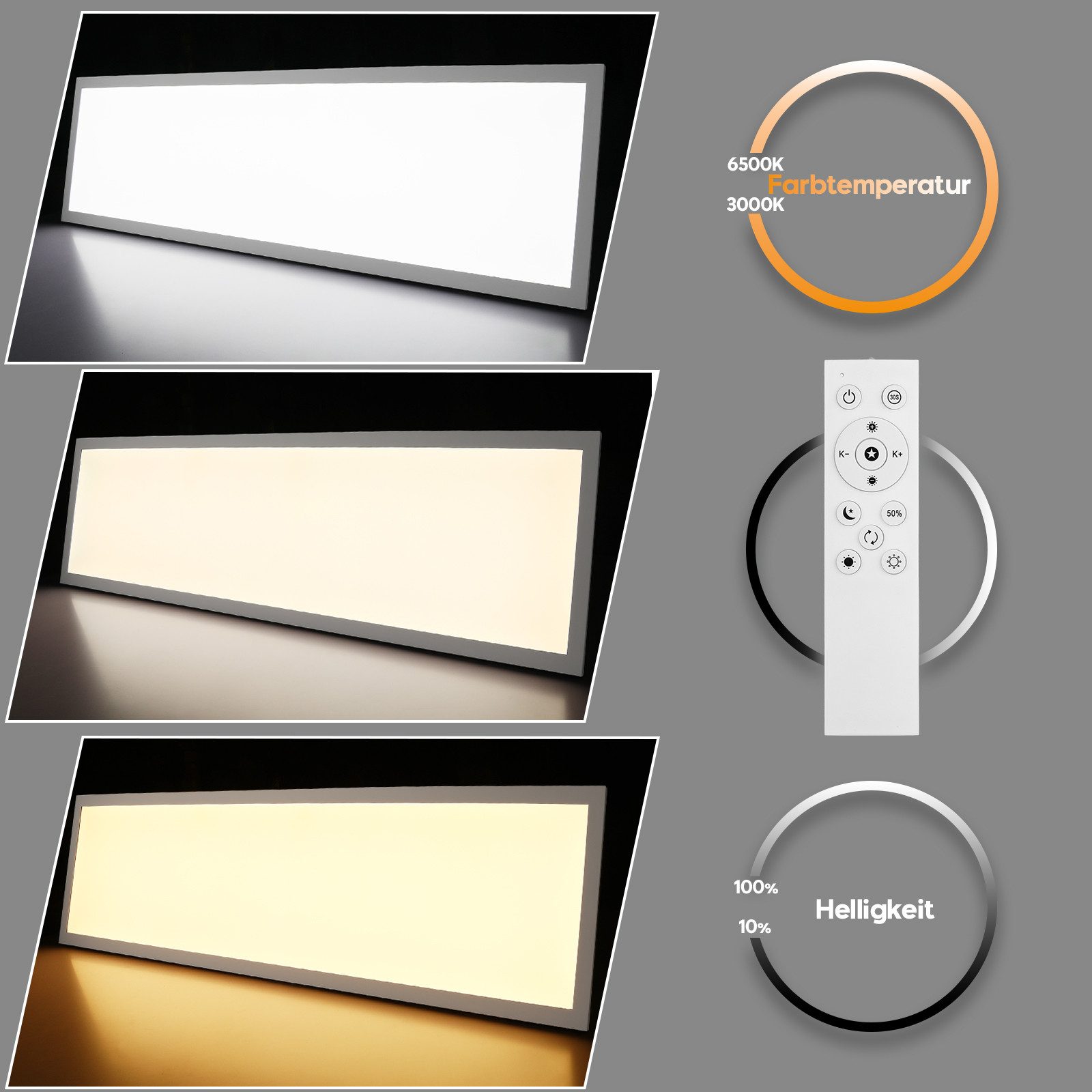 Oraymin LED Deckenleuchte Dimmbar LED Panel, günstig online kaufen