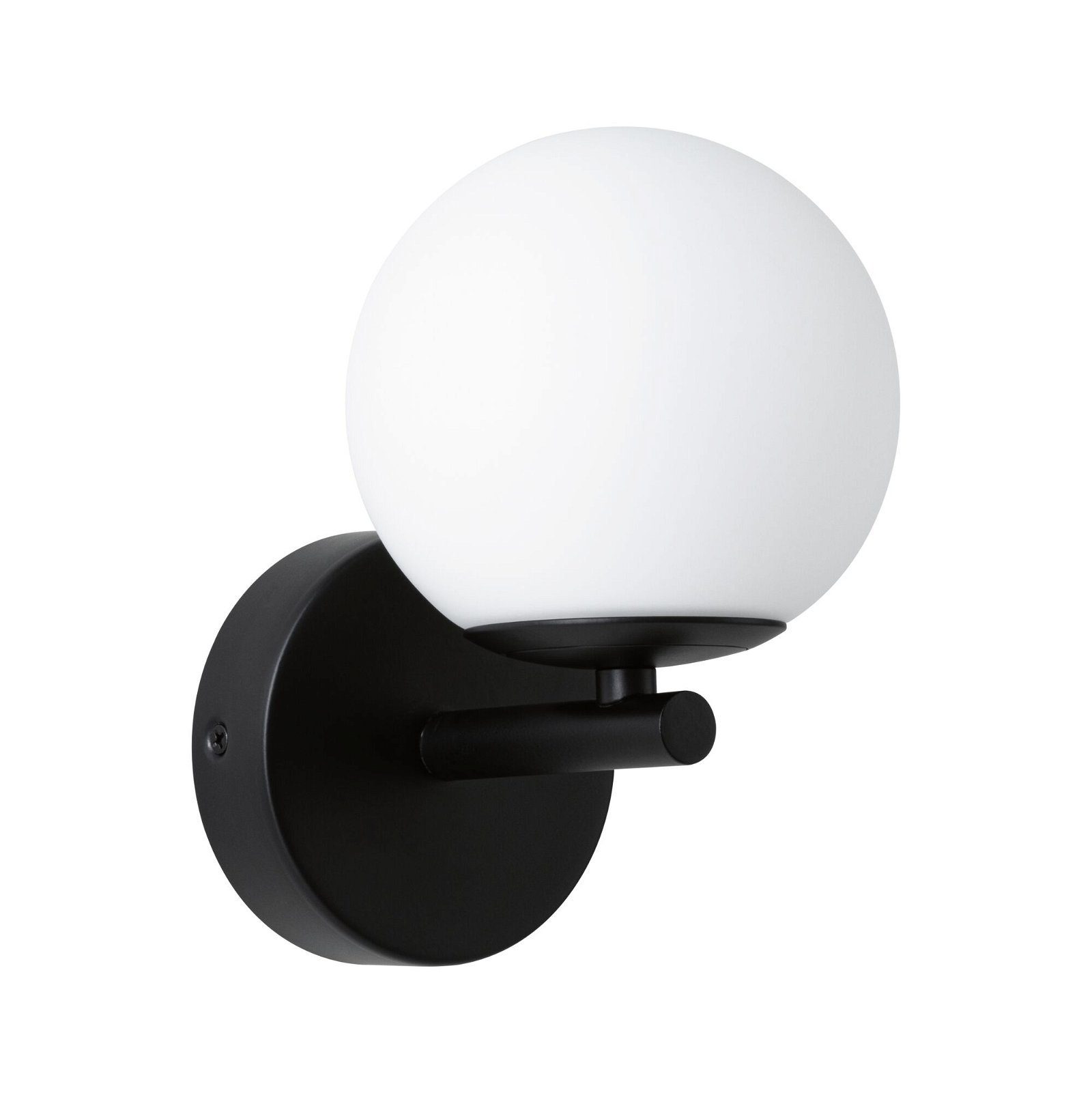 Paulmann LED Wandleuchte Selection Satin/Schwarz Warmweiß 5W Glas/Metall, LED integriert, matt fest Bathroom 3000K IP44 Gove