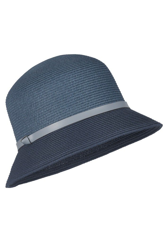 Loevenich Strohhut Bucket Hat 0890-indigo