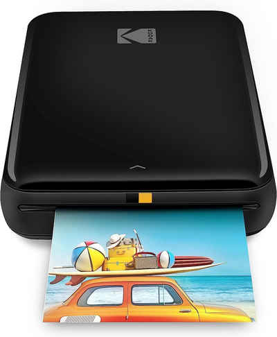 Kodak Step 2x3 Zoll Printer schwarz Фотопринтер, (druckt 2 × 3 Zoll große Fotos KODAK-App für iOS- und Android-Geräte)