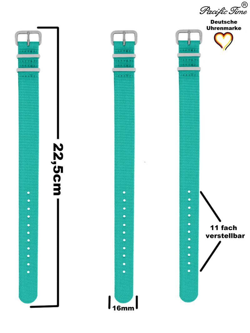 Pacific Time Quarzuhr Kinder Armbanduhr First Lernuhr Wechselarmband, Mix und Match Design - Gratis Versand – Bild 5 von 5