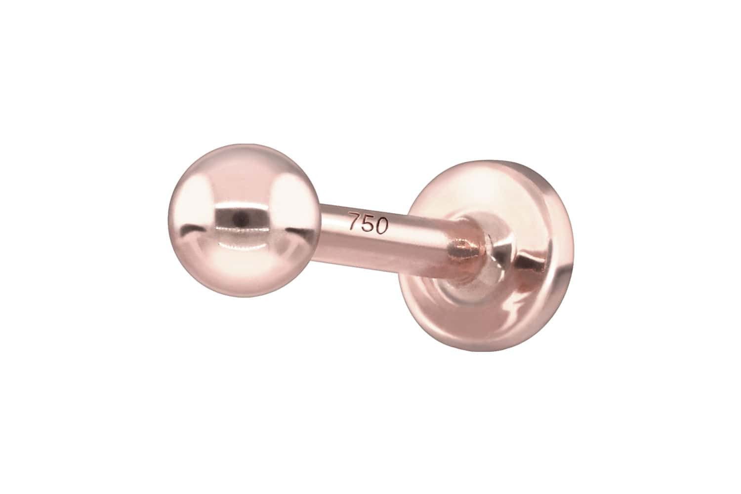 PIERCINGLINE Piercing-Set 14/18 Karat Gold Labret günstig online kaufen