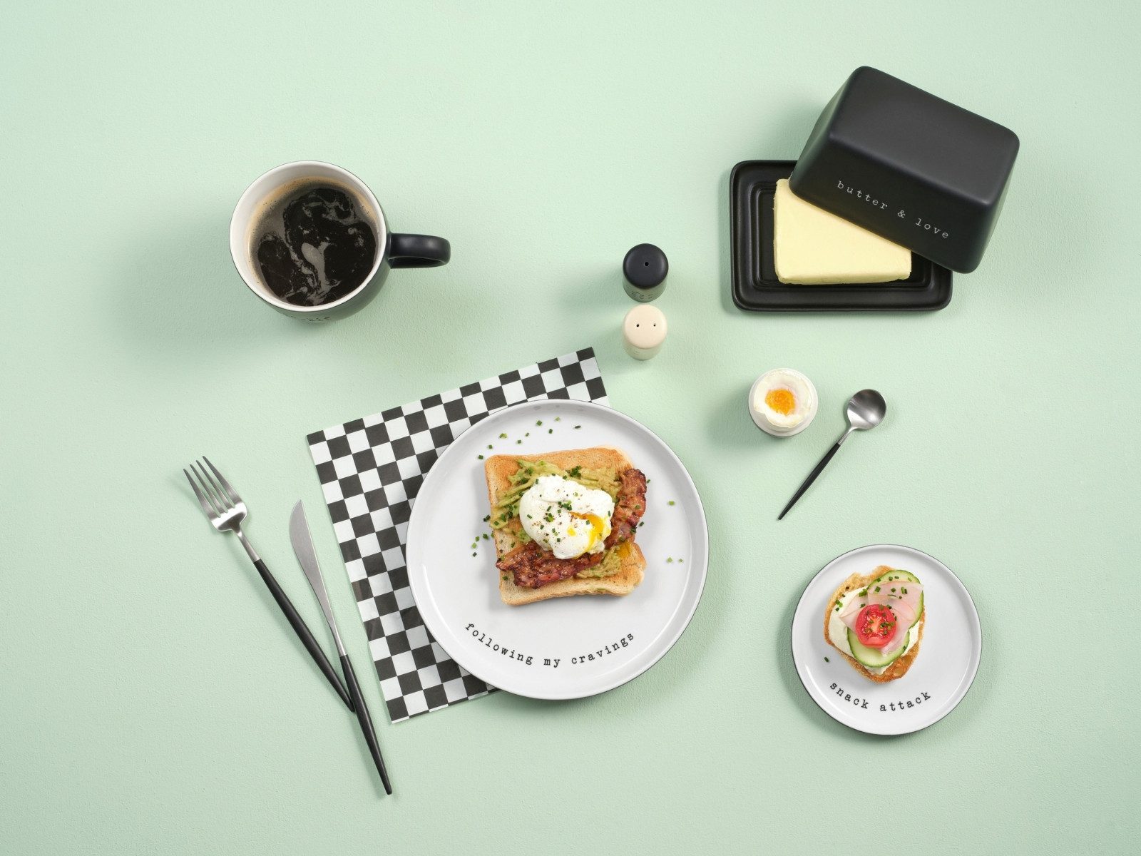ASA SELECTION Dessertteller hey! Snackteller snack attack 14cm