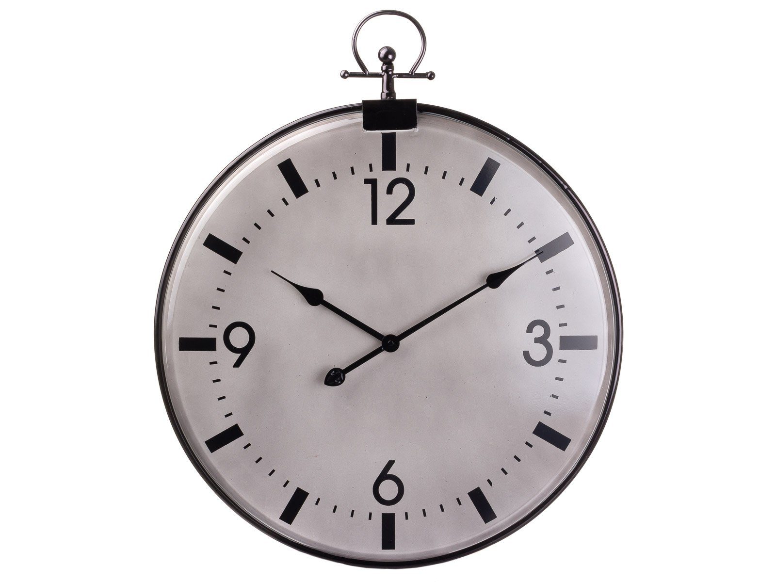 CEPEWA Aktentasche Uhr im Industrie-Look Wanduhr aus Metall Schick | Wanduhren