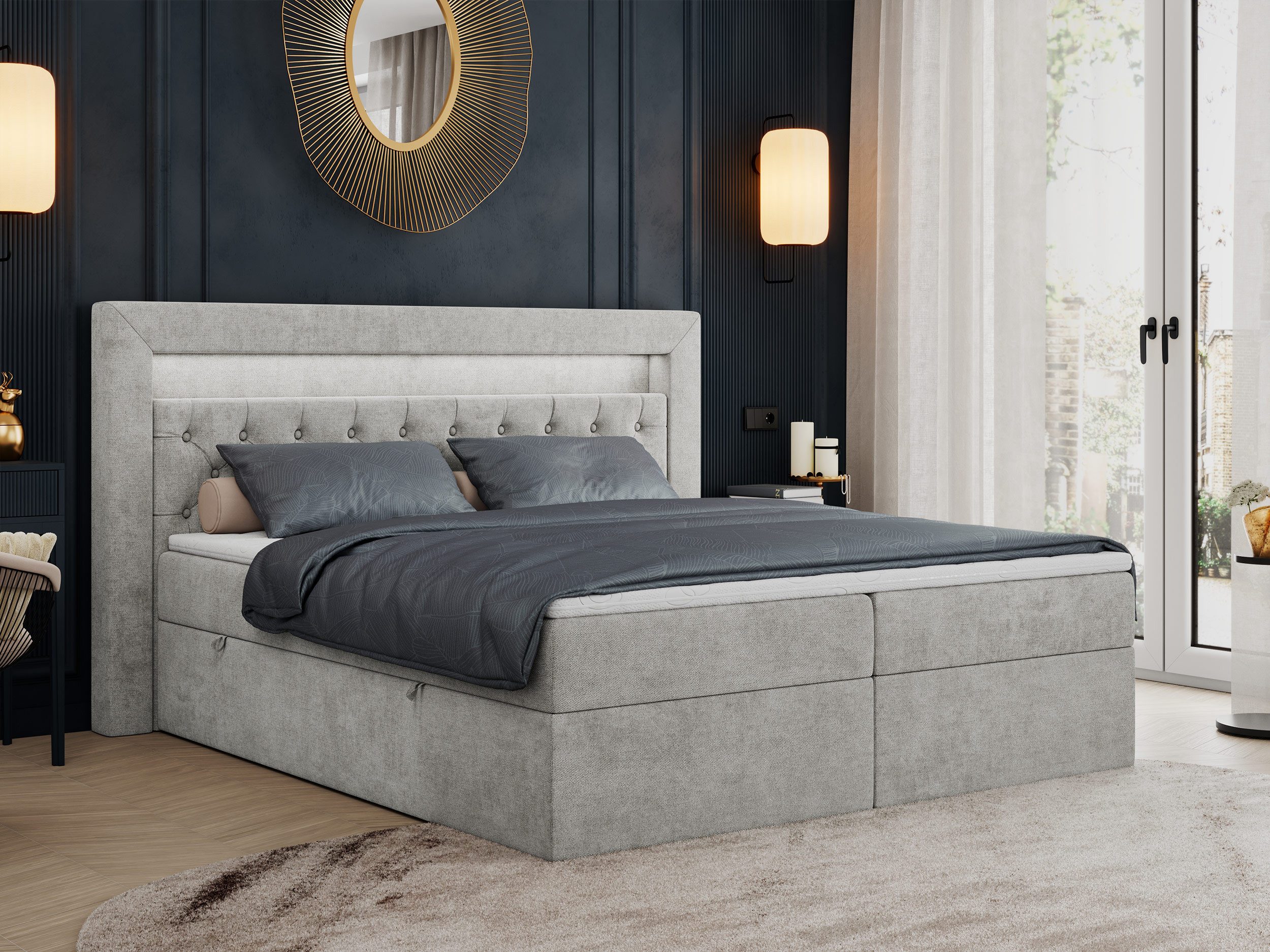 MKS MÖBEL Boxspringbett Gold 6 (Set, günstig online kaufen