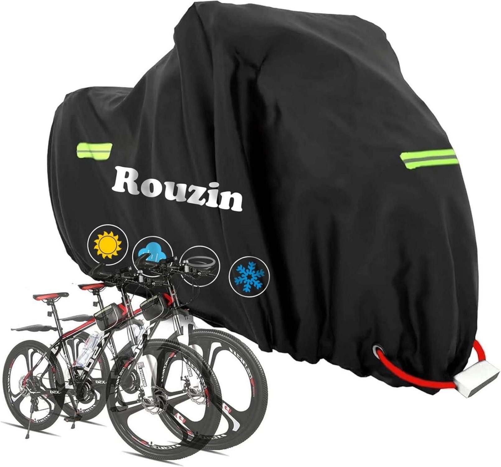 Fahrradschutzhülle Fahrradabdeckung Wasserdicht für 1-3 Fahrräder Oxford 205x110x80cm