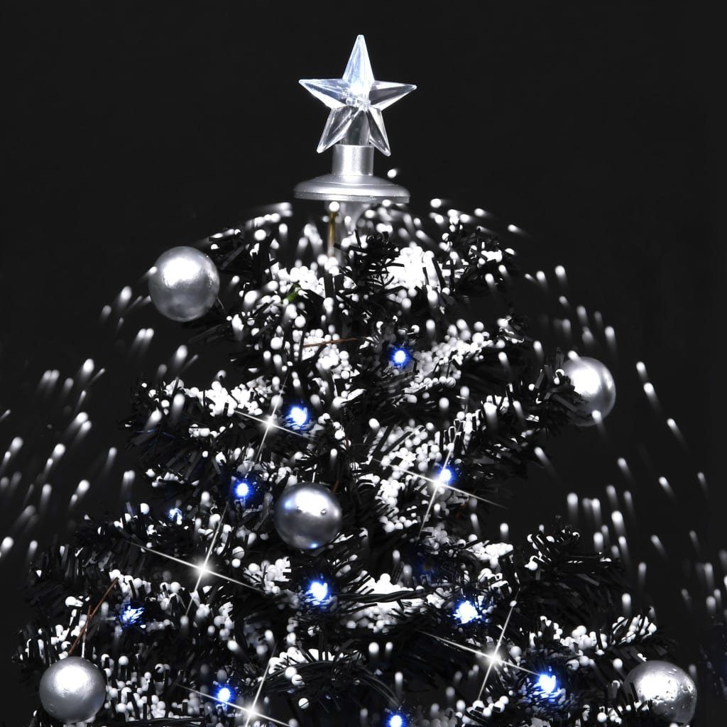 furnicato Künstlicher Weihnachtsbaum Schneiender Weihnachtsbaum cm Schirmfuß 75 PVC mit Schwarz