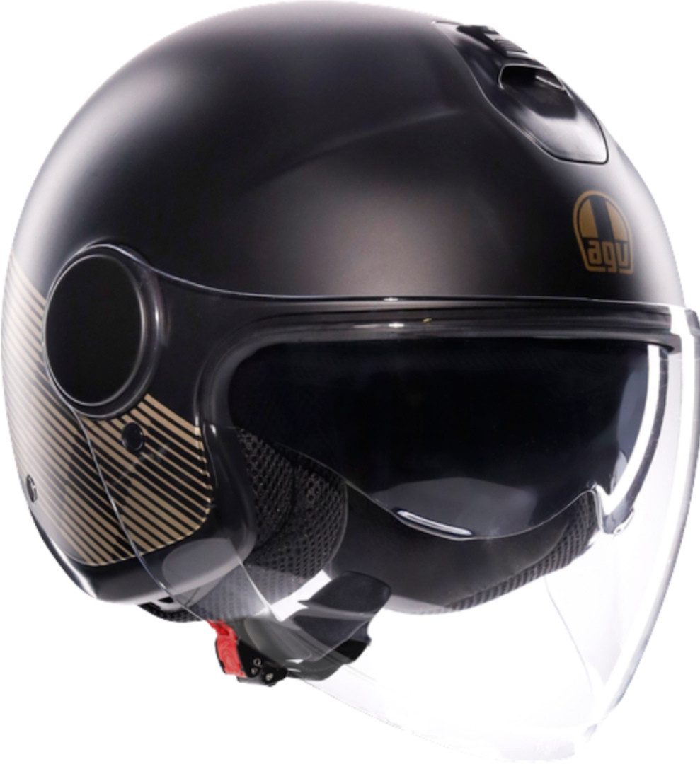 AGV Motorradhelm Eteres Ponza Jethelm, Vorbereitet Für Kommunikationssystem,integriertes Sonnenvisier