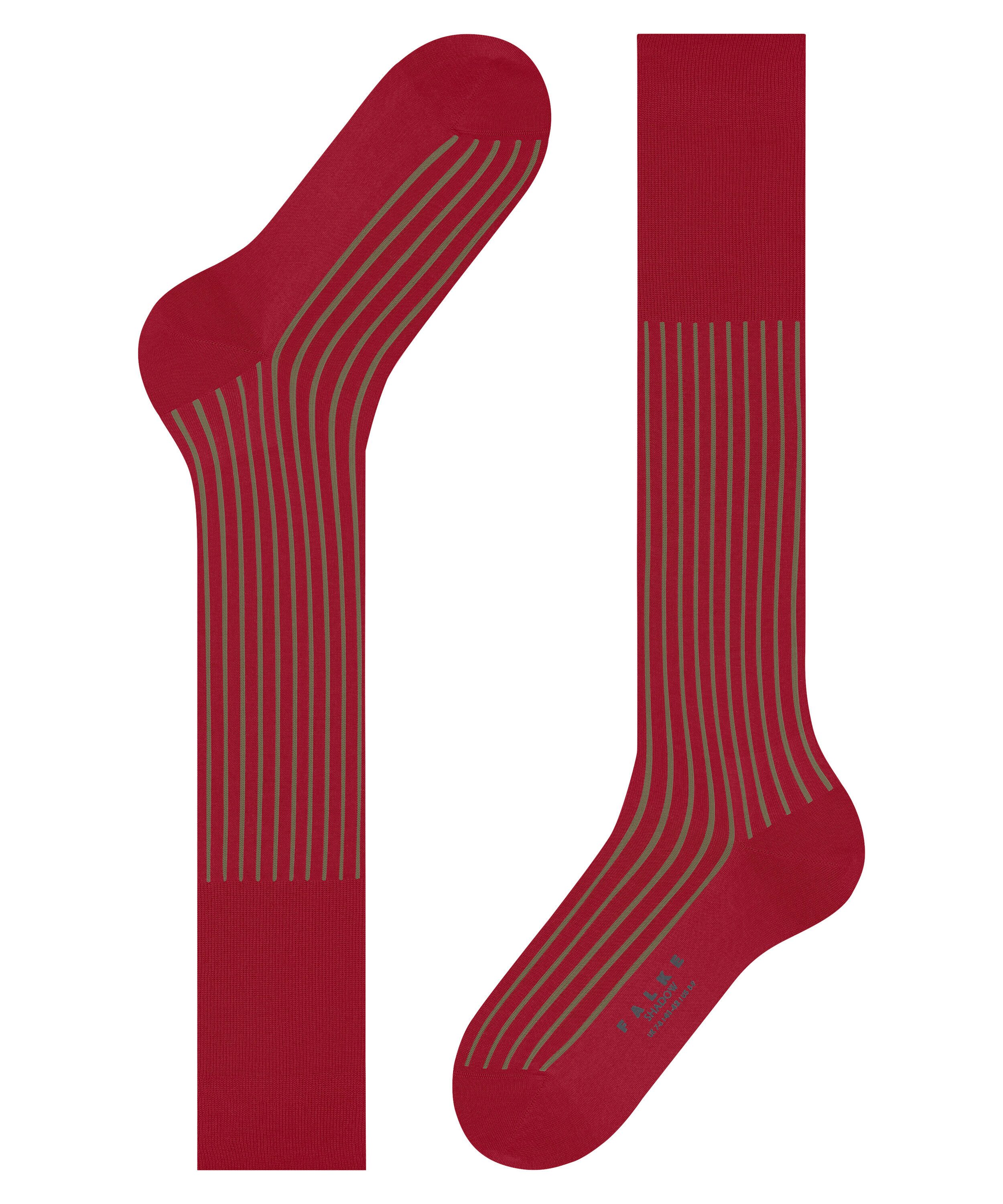 FALKE Kniestrümpfe Shadow (1-Paar) mit feiner Rippstruktur