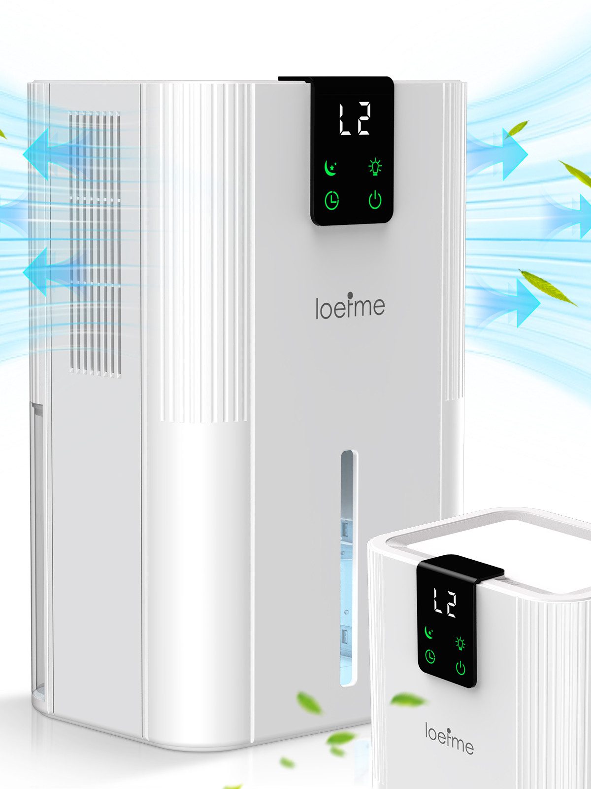 loefme Luftentfeuchter Luftentfeuchter 2.8L Elektrisch Raumentfeuchter LED günstig online kaufen