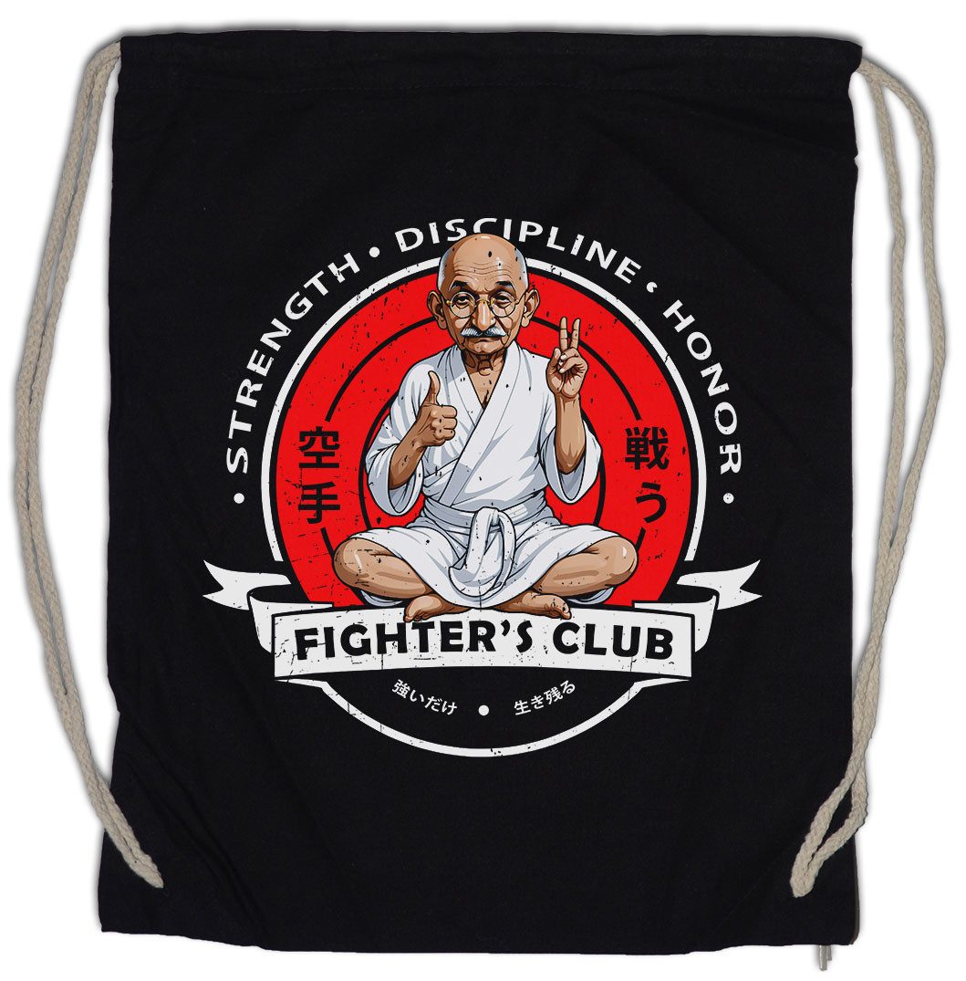 Turnbeutel Fighter's Club Gandhi II Turnbeutel Mahatma Meditation Peace Ahimsa