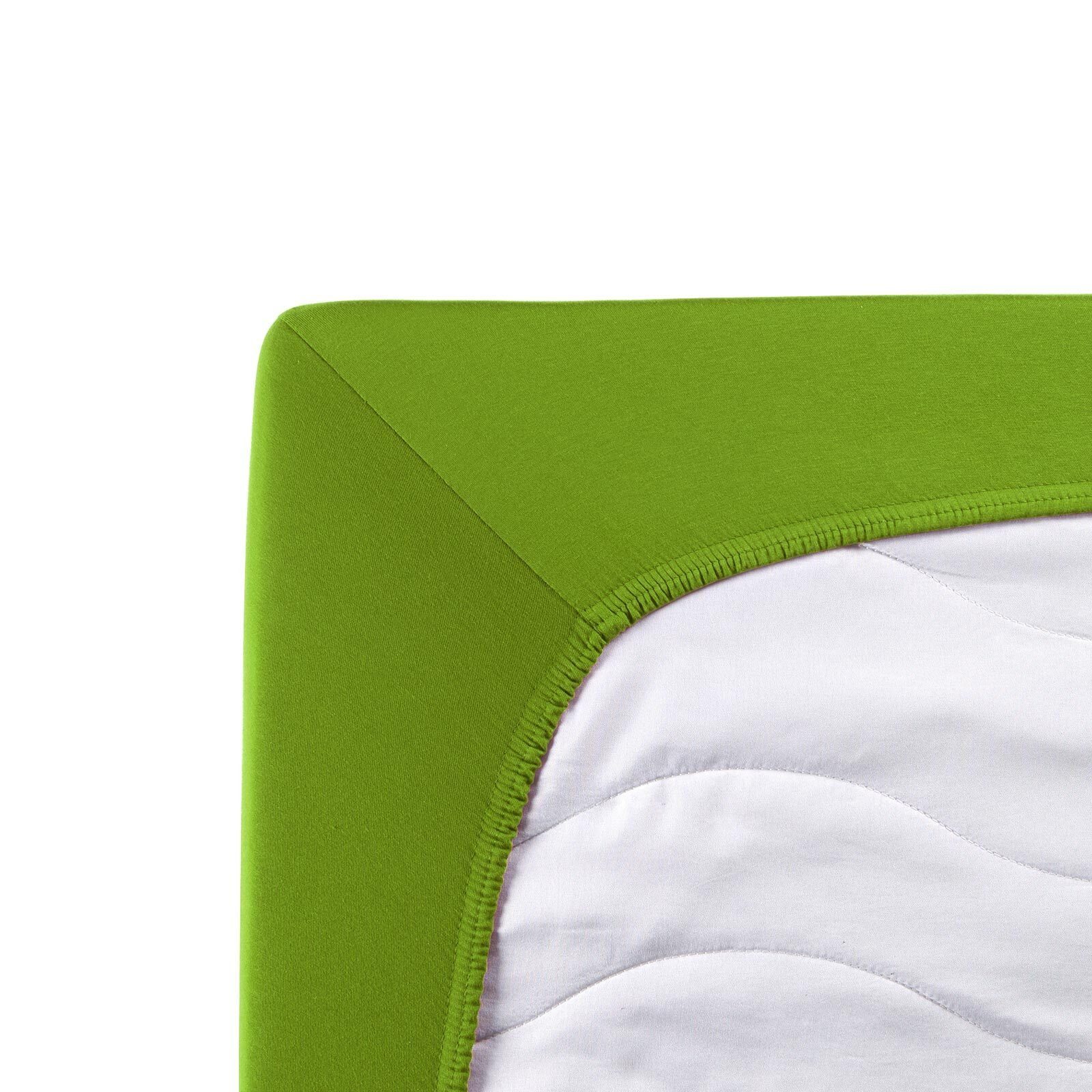 TRAUMSCHLAF Spannbettlaken Single Jersey, Jersey, Gummizug: Rundumgummi, (1 günstig online kaufen