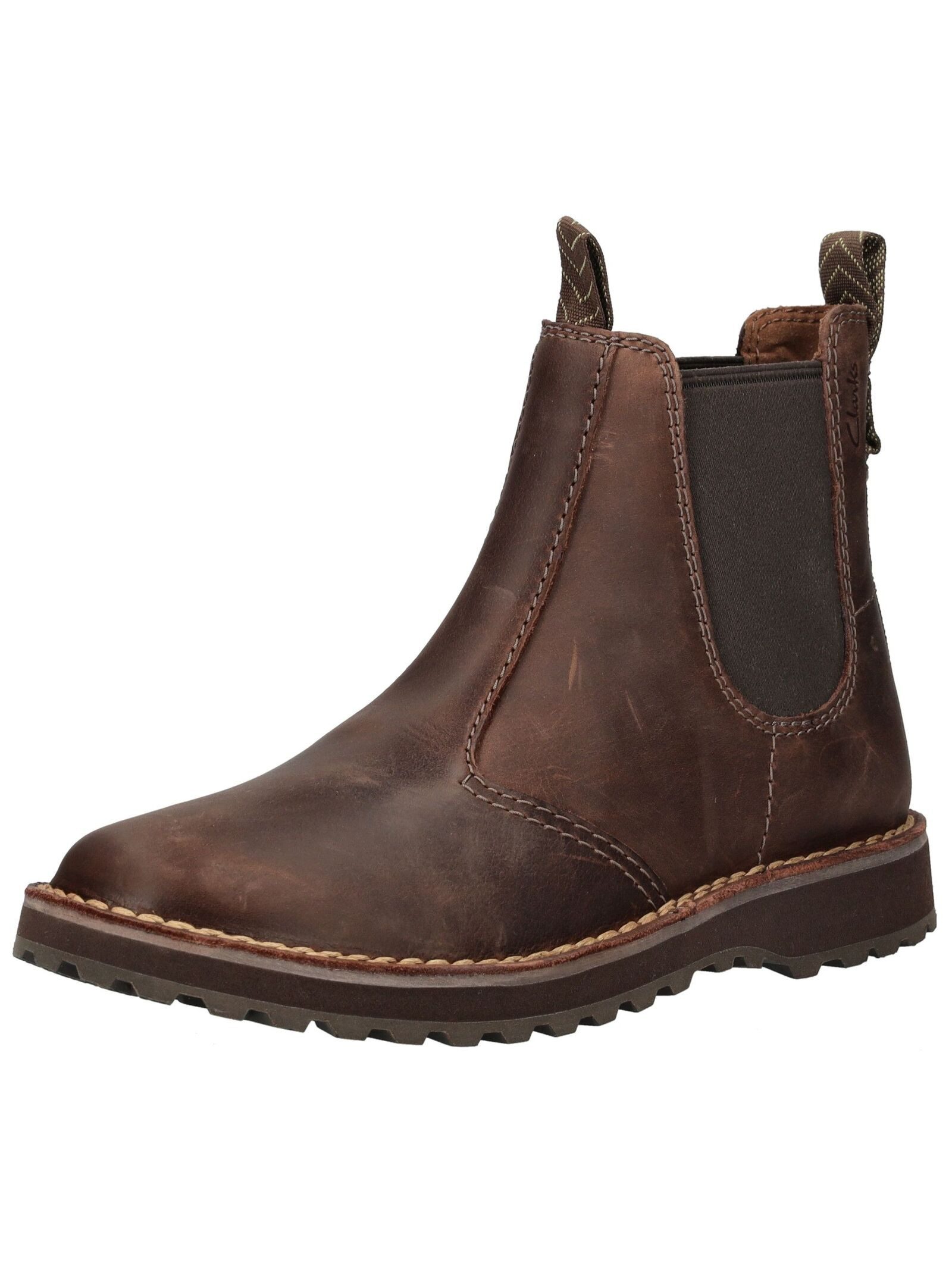Clarks Clarks Stiefelette Leder/Textil Schnürstiefelette