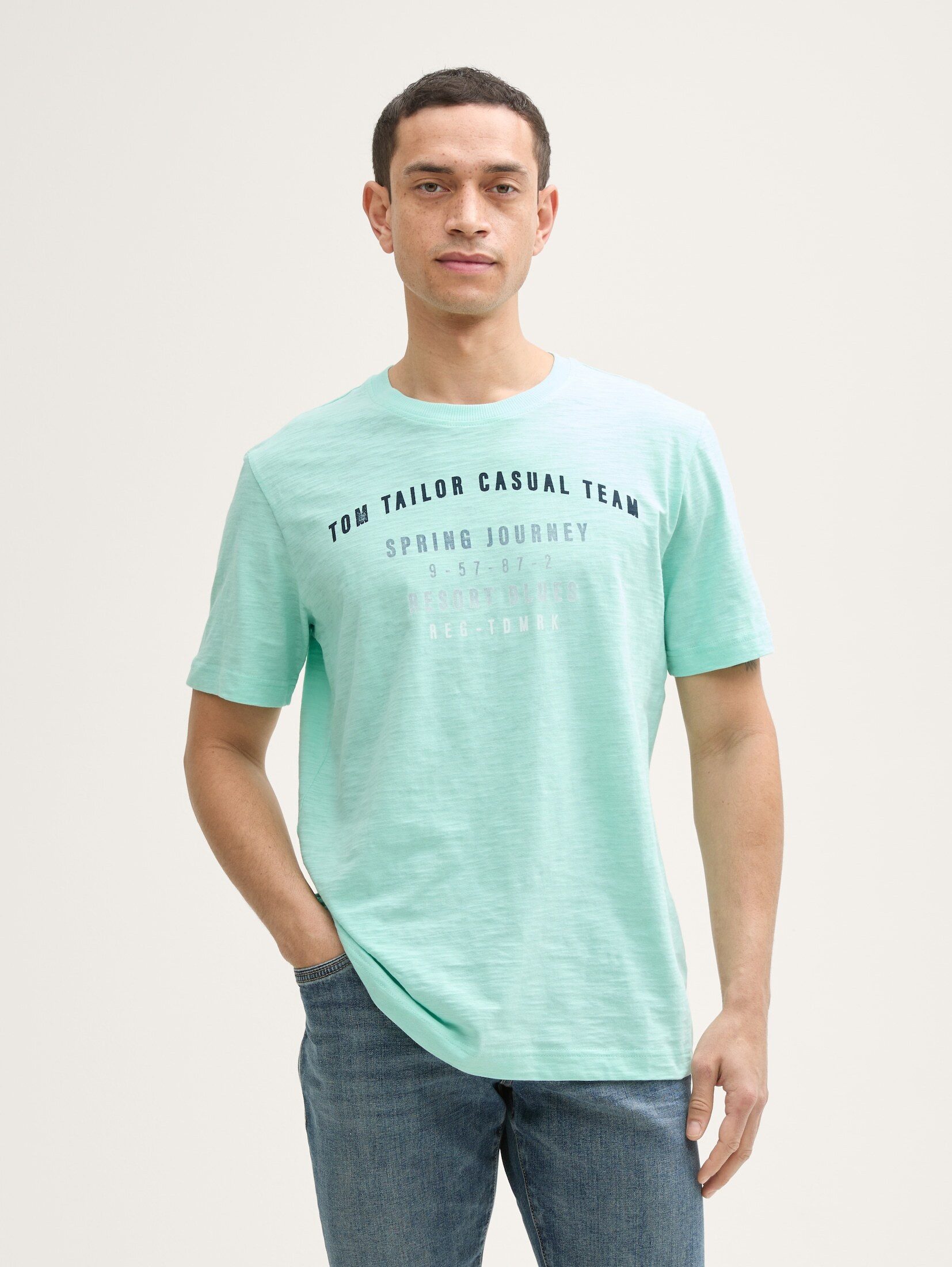 TOM TAILOR T-Shirt T-Shirt aus Baumwolle günstig online kaufen