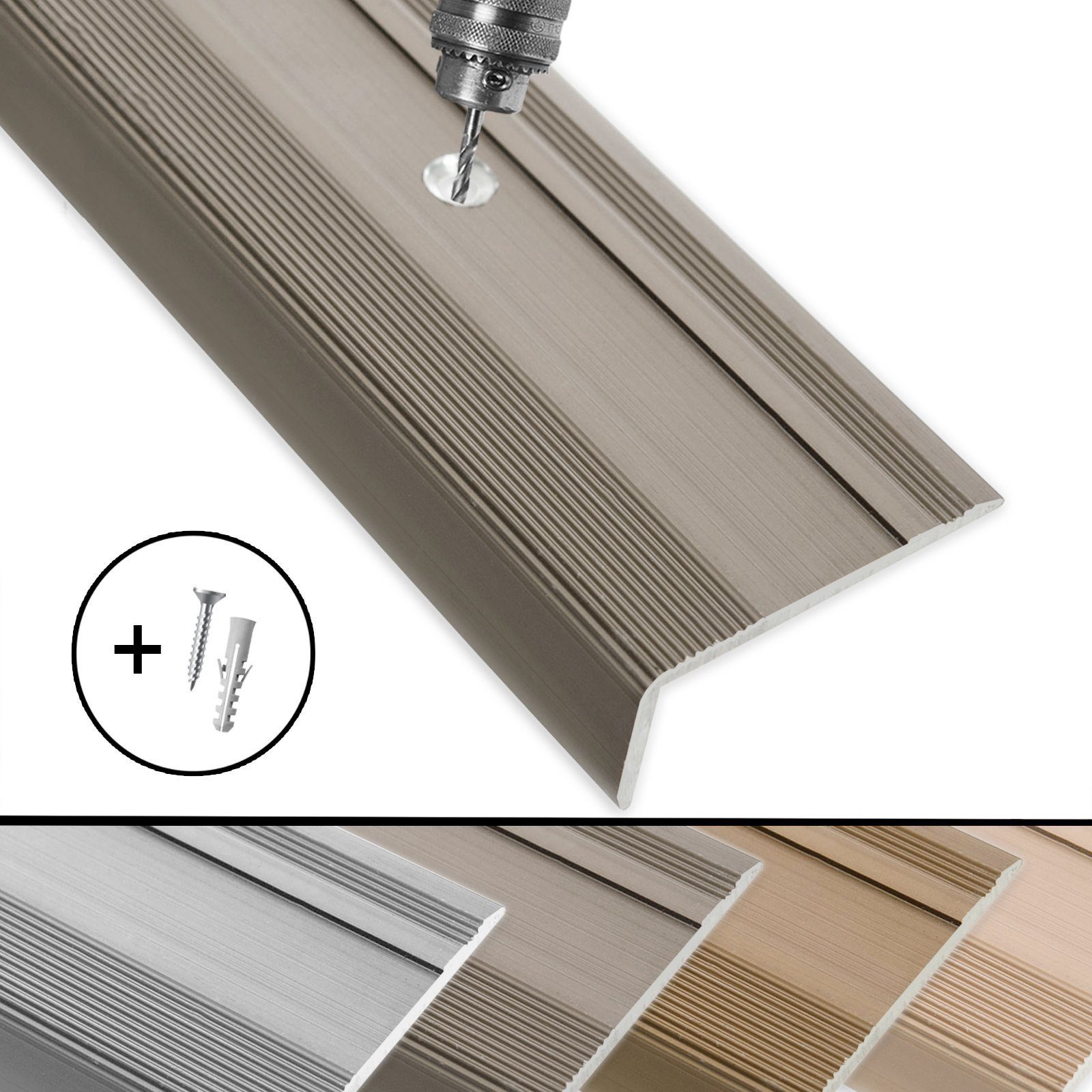 Karat Treppenkantenprofil Tangens L, Treppenprofil, verschiedene Farben, ve günstig online kaufen