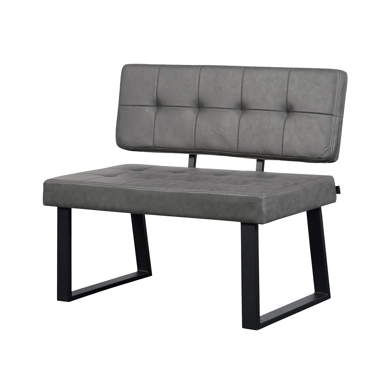 B&D home Essbank SIGFRID (1-St), gepolstert, Metallgestell, mit/ohne Rückenlehne, in 100/120/140/160cm