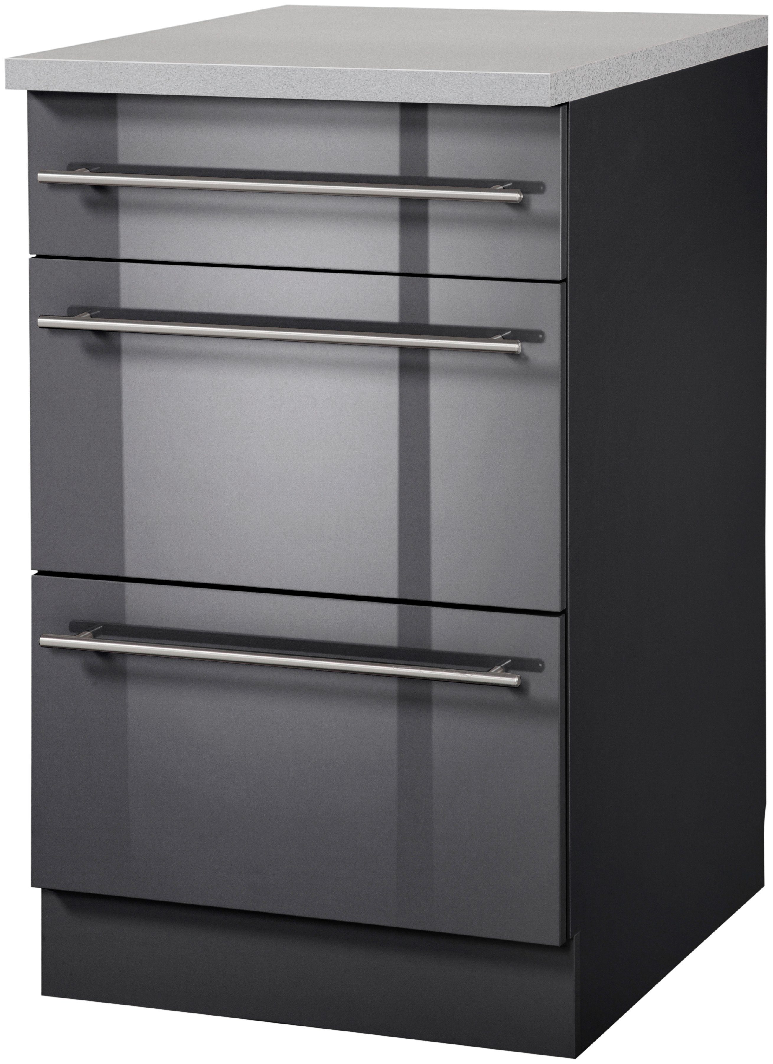 wiho Кухни Unterschrank Chicago 50 cm breit mit 2 Auszügen
