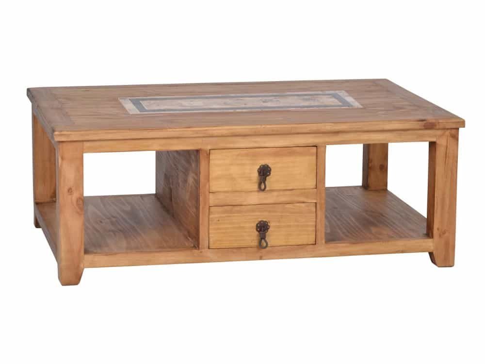 MiaMöbel Couchtisch Mexico, aus massivem Pinienholz Honig