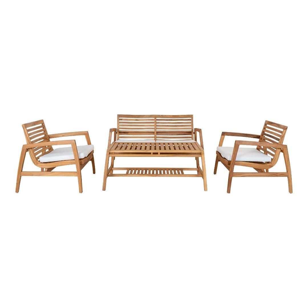 ebuy24 Gartenlounge-Set Sanna Loungeset inkl. Kissen Teak.