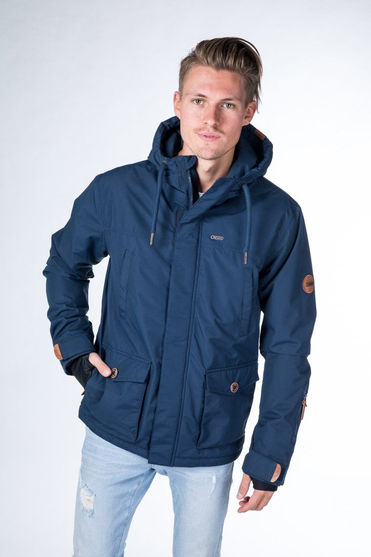 CNSRD Anorak FINN JKT CS MEN mit hochschließendem Kragen und Kapuze navy