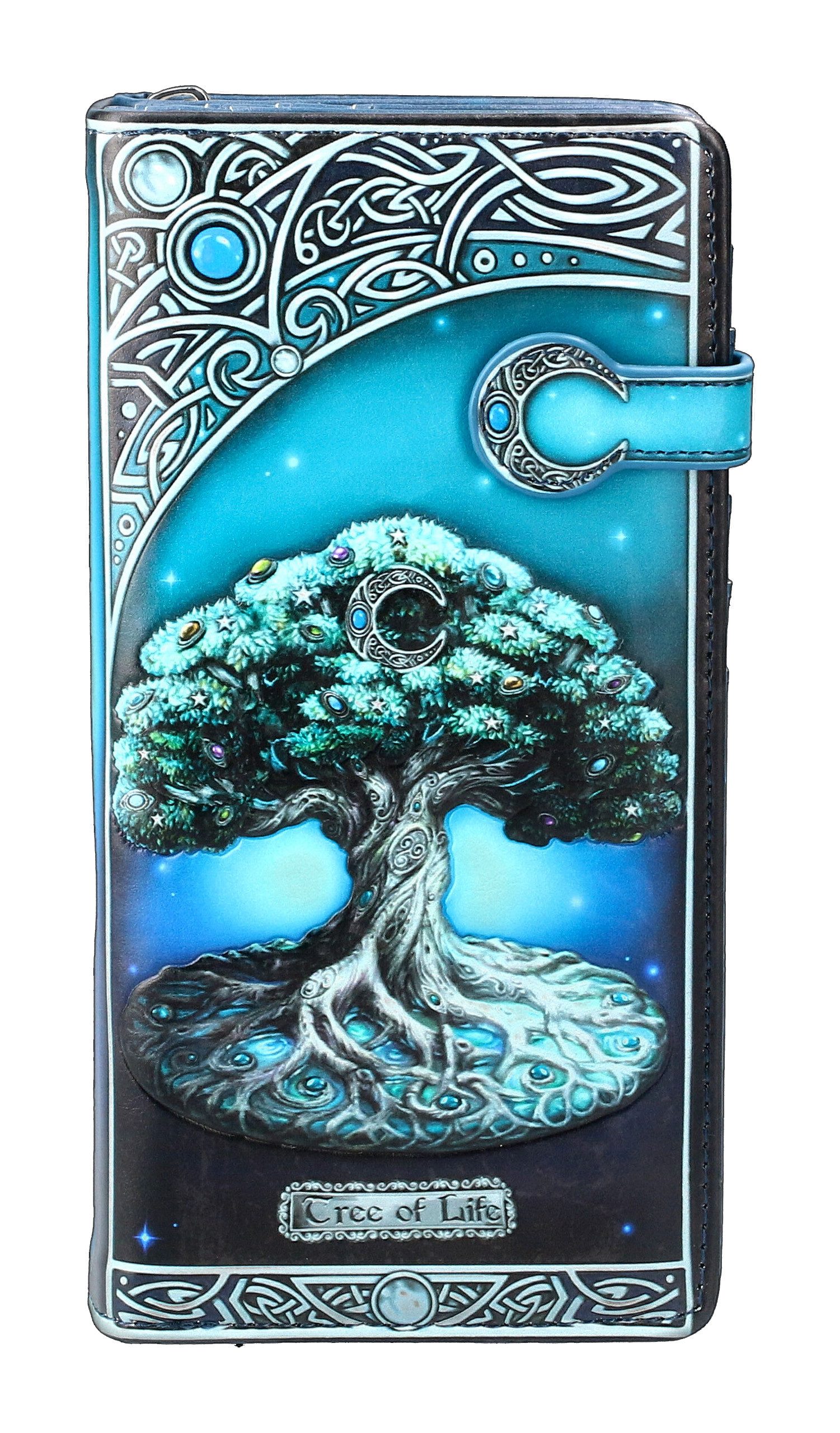 Figuren Shop GmbH Geldbörse Geldbörse - Tree of Life - Fantasy Geldbeutel