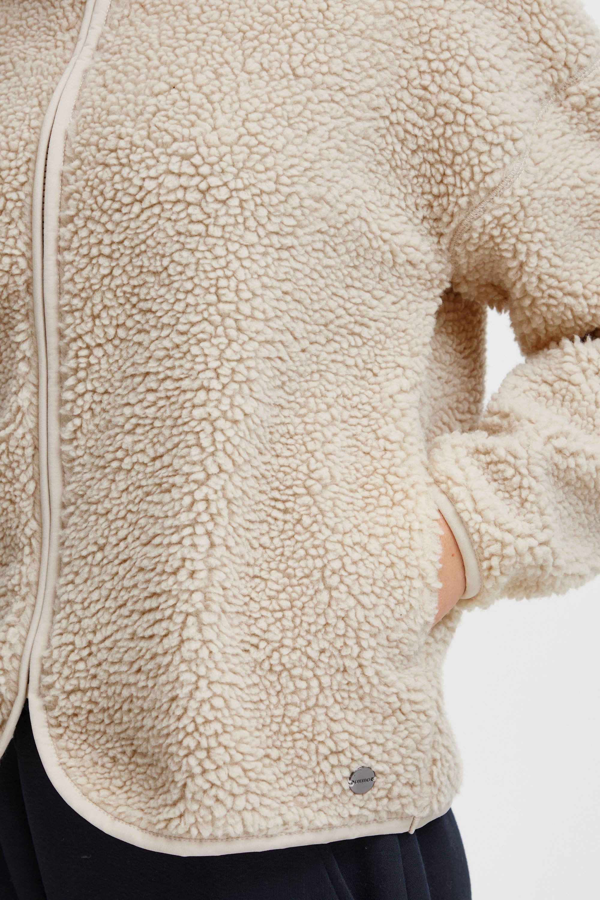OXMO Plüschjacke OXTonje Kuschelige Teddyjacke mit Stehkragen – Bild 5 von 5