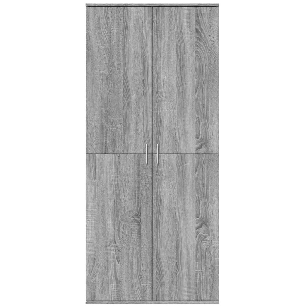vidaXL Fächerschrank Highboard Grau Sonoma 80x35x180 günstig online kaufen