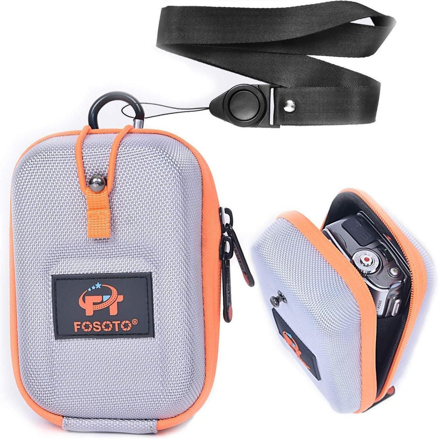LuxusKollektion Kameratasche Kameratasche Digitalkamera-Tasche mit Gürtelschlaufe grau SX740 SX720