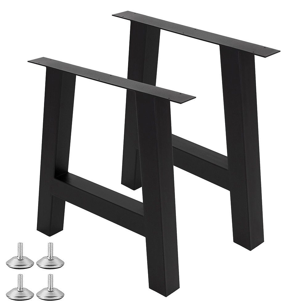 Tischgestell Esstischgestell WELL-H 8x8cm schwarz pulverbeschichtet Metall