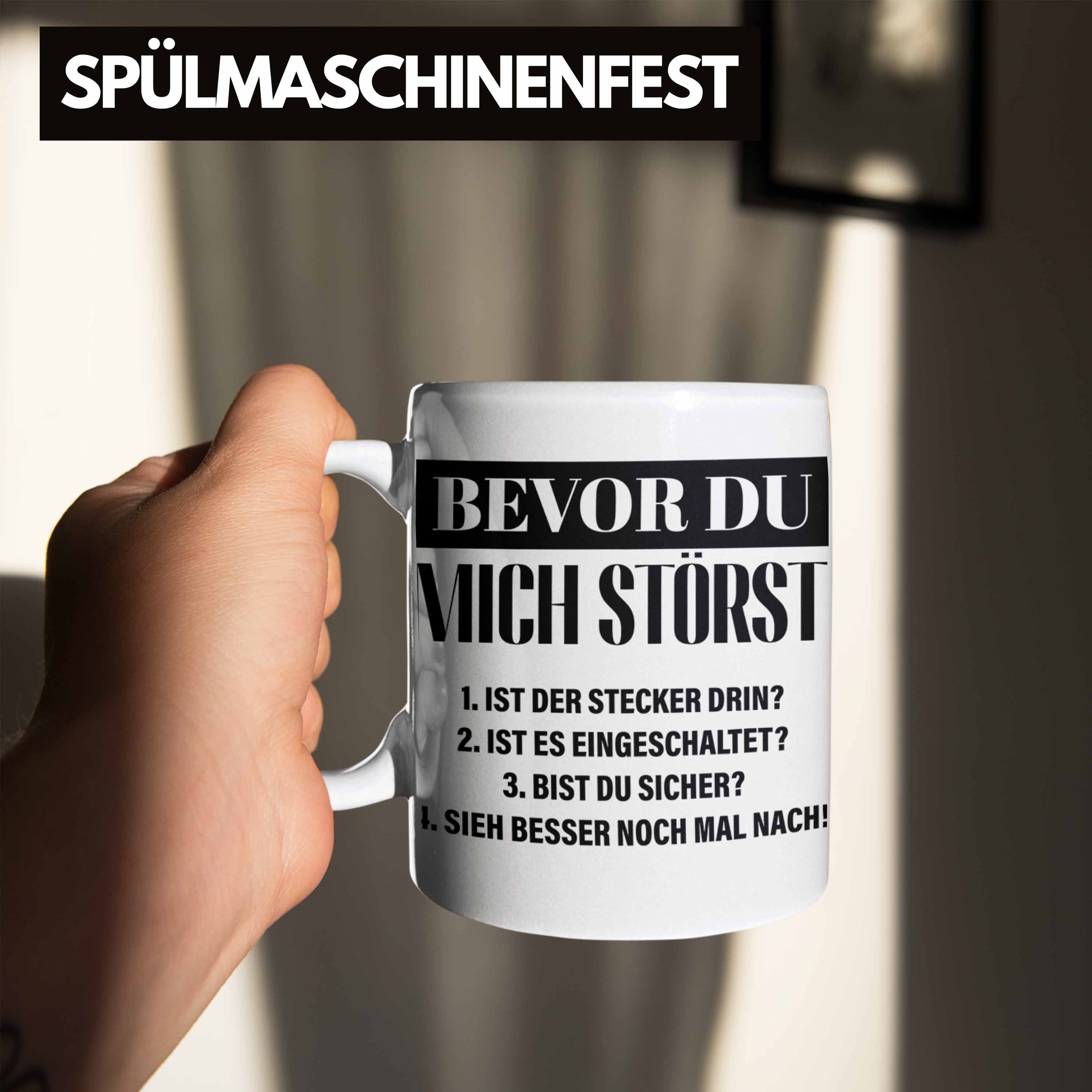 Support Geschenk IT IT Trendation Spruch Männer Trendation Tasse - Geschenk Techniker weiss Lustiger Tasse Informatiker