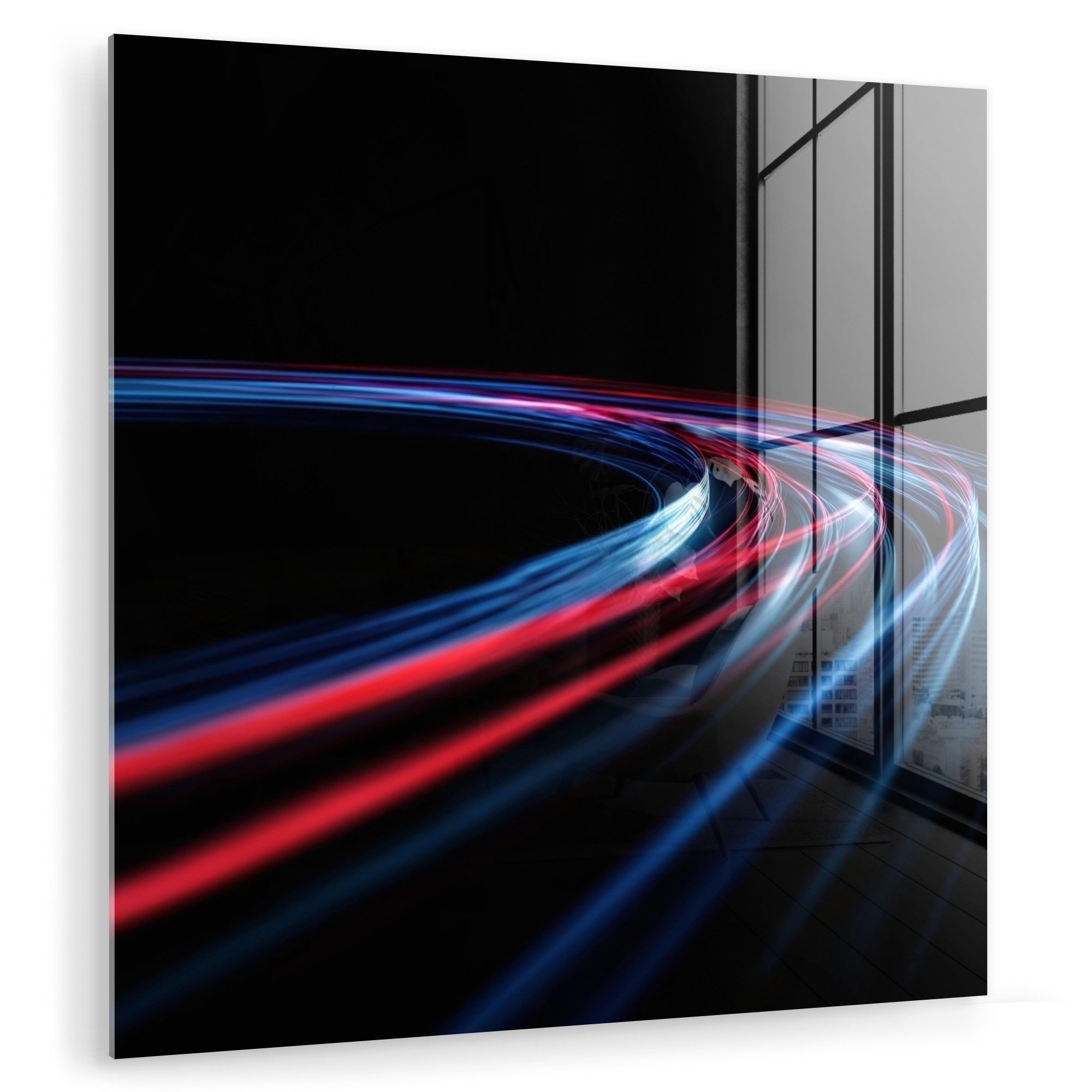 MuchoWow Acrylglasbild Helle Bänder - Gewellt günstig online kaufen