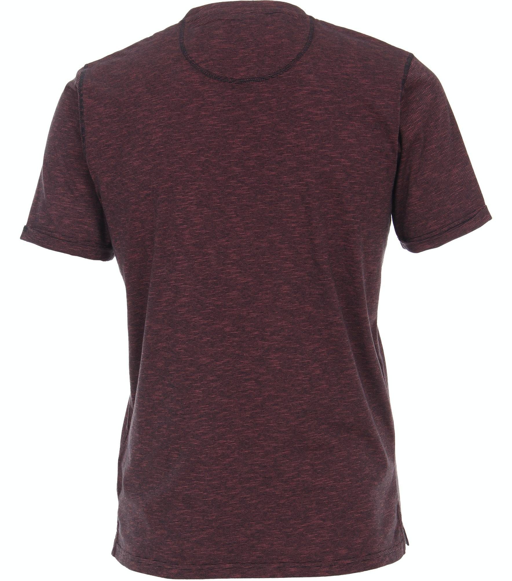 CASAMODA T-Shirt 933995200 Henley-Ausschnitt Rot (411)