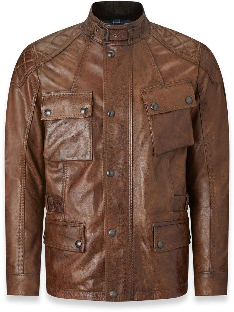 Belstaff Motorradjacke Turner Motorrad Lederjacke protektoren robust