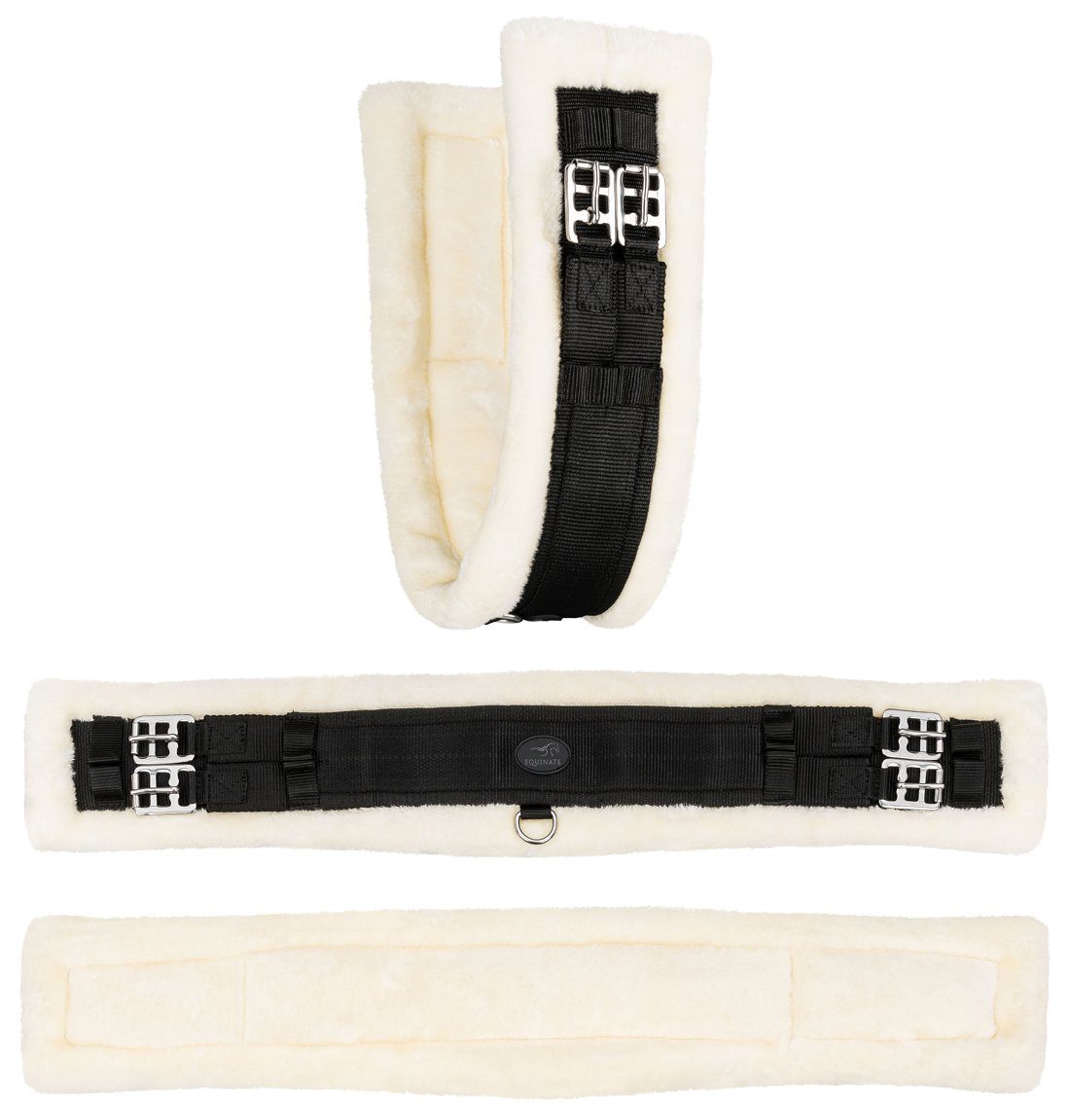 Equinate Sattelgurte Kurzgurt Winslow mit synthetischem Lammfell, besonders anschmiegsam