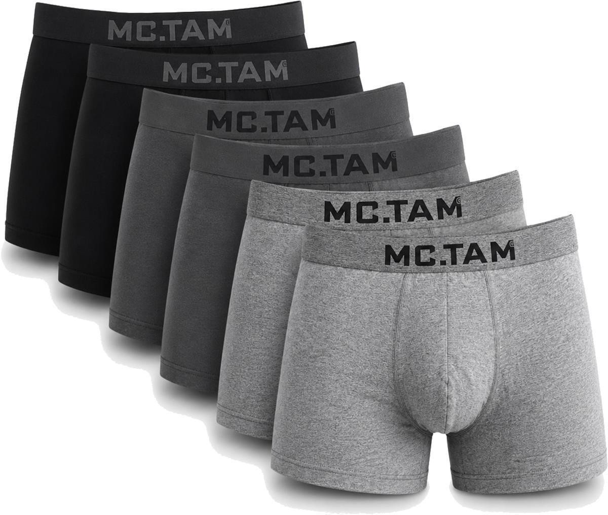 EloModa Boxershorts Boxershorts Herren 6er Pack Baumwolle Stretch – ohne Innenetikett – (6-St) ohne Innenetikett – bequemer Komfortbund – atmungsaktiv