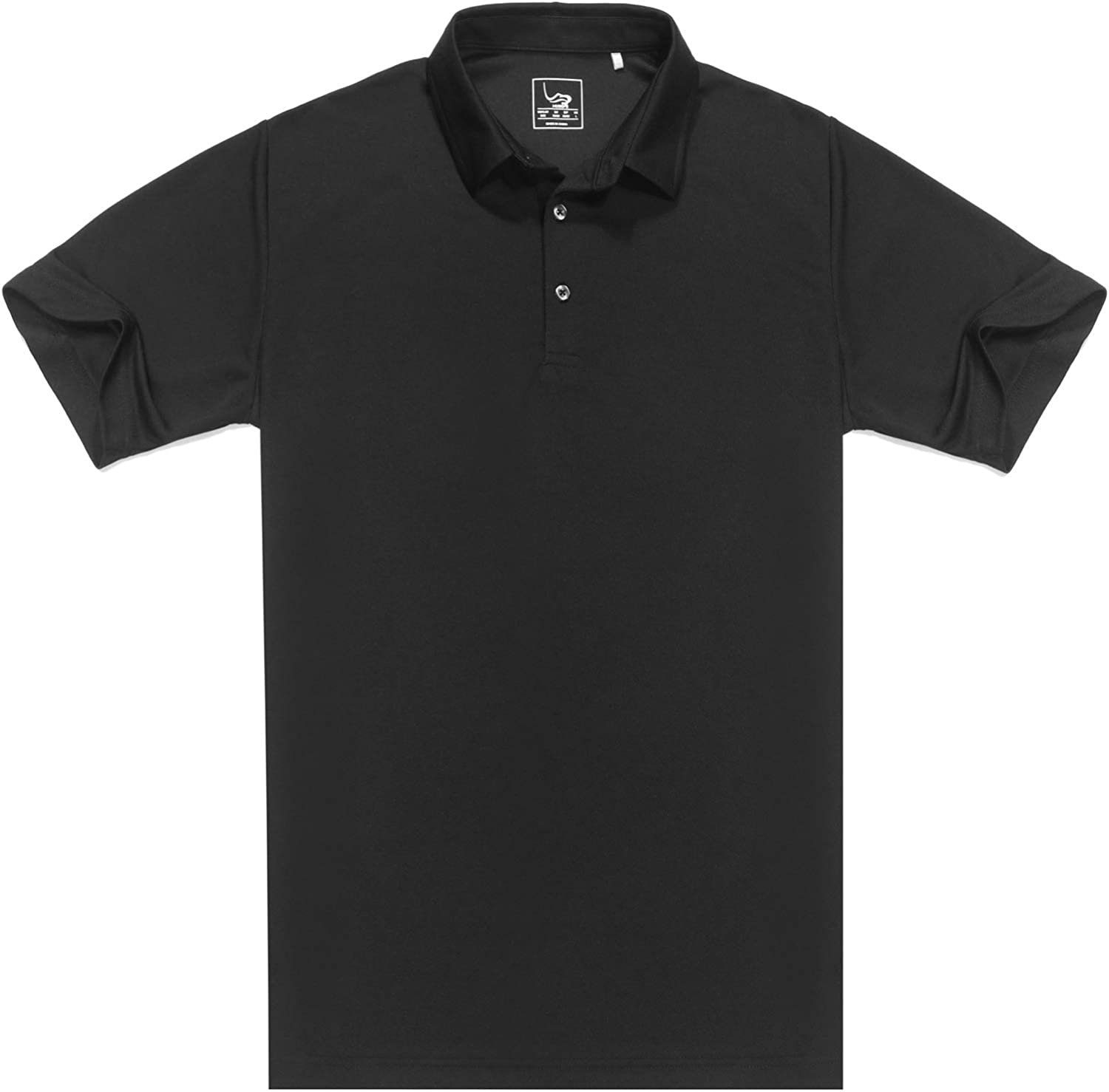DEBAIJIA Poloshirt Fit Kurzarm Leicht Schwarz DEBAIJIA Standard Gemütlich Herren Poloshirt Golf