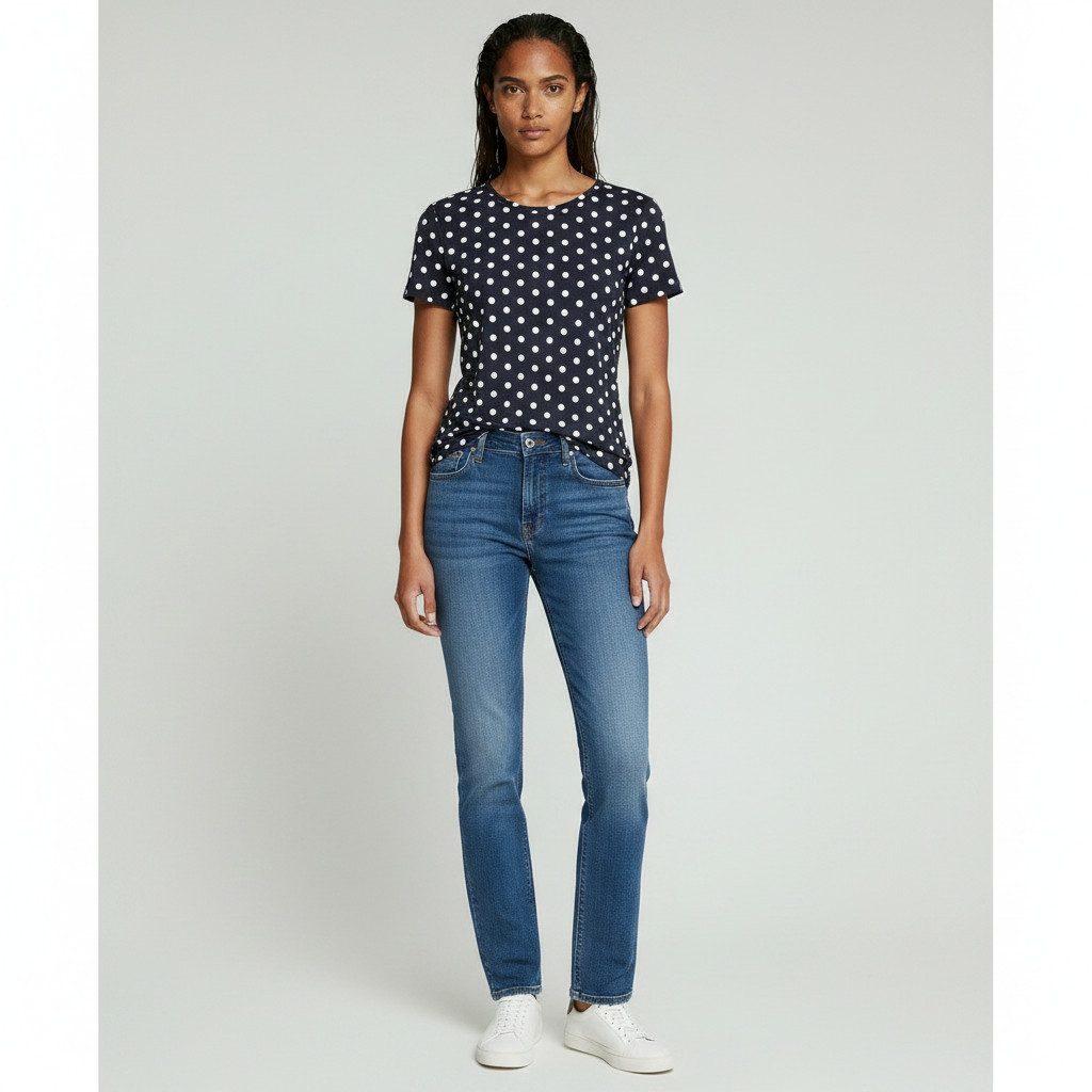 maracujaaa Kurzarmshirt Audrey Tupfen Shirt