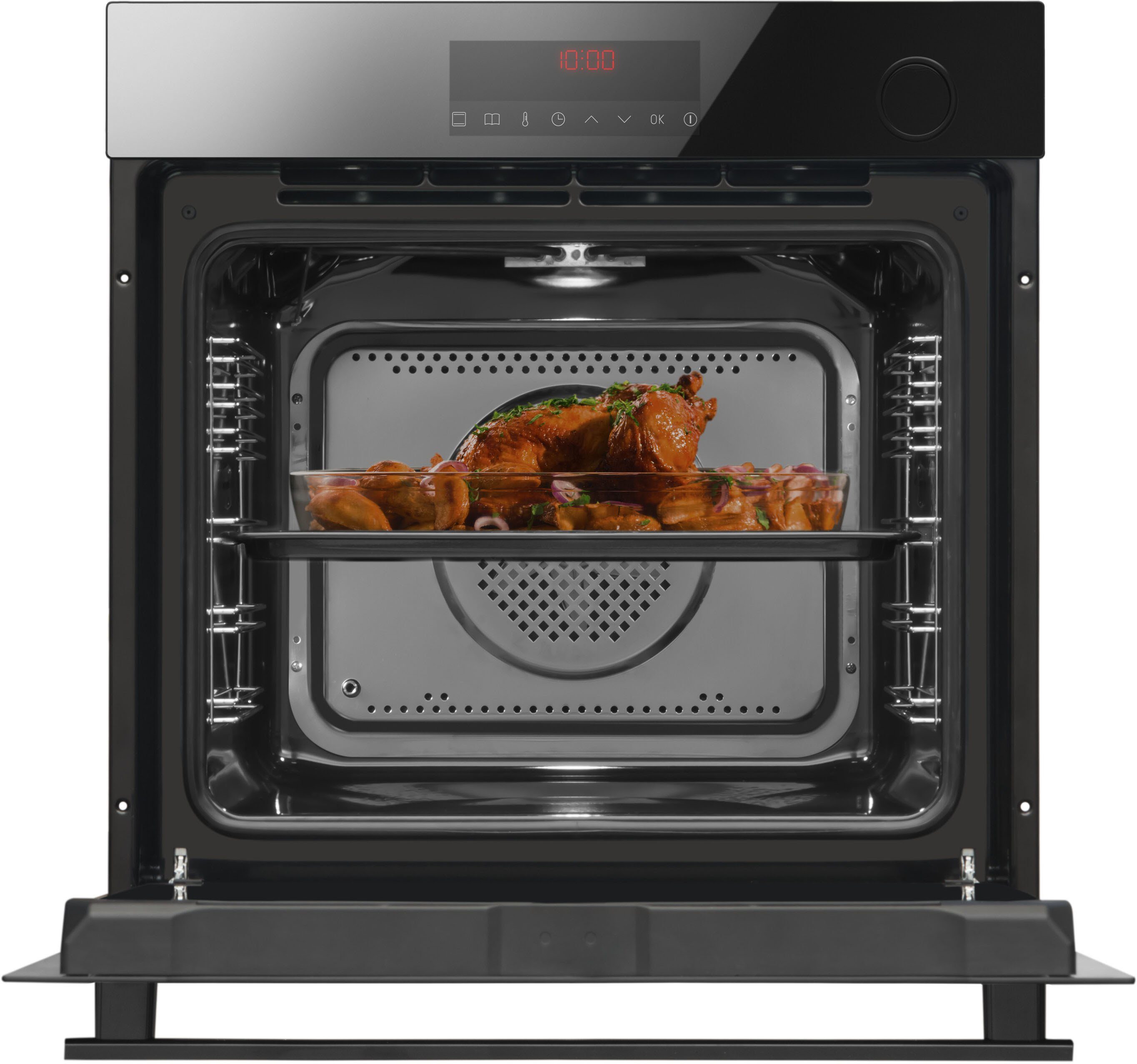 Amica Dampfbackofen EBSX 949 610 S, mit Teleskopauszug nachrüstbar, Steam Clean, Schonend garen mit Dampf – saftigere Ergebnisse im Alltag