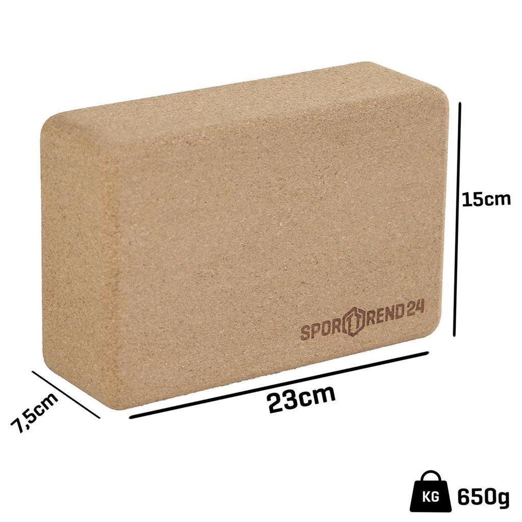 Sporttrend 24 Yogablock 2 x Yoga Block Kork