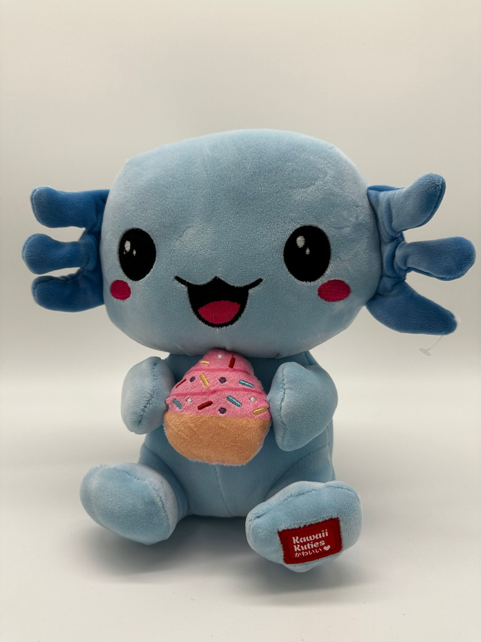 Kawaii Kuscheltier Axolotl Kuscheltier Echse Molch Figur Plüsch 24 cm Plüsch blau (1-St), Axolotl Plüschtier Molch Kuscheltier Figur Plüschtier Wassertier