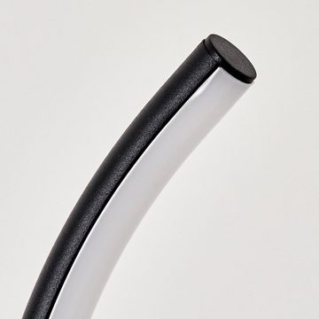 hofstein Stehlampe »Resinego« moderne Bodenlampe aus Metall/Kunststoff in Schwarz/Weiß, 6000 Kelvin