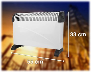 TK Gruppe Konvektor Elektroheizer Heizung Konvektor 1500 Watt - Mobile Heizgerät