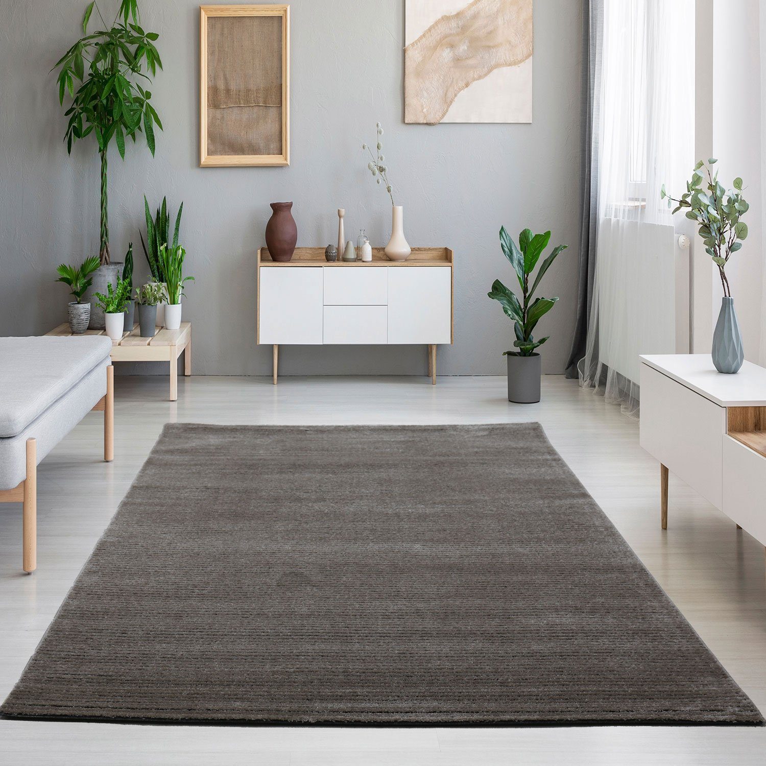 Vimoda Teppich Teppich Wohnzimmer Grün weichteppich günstig online kaufen