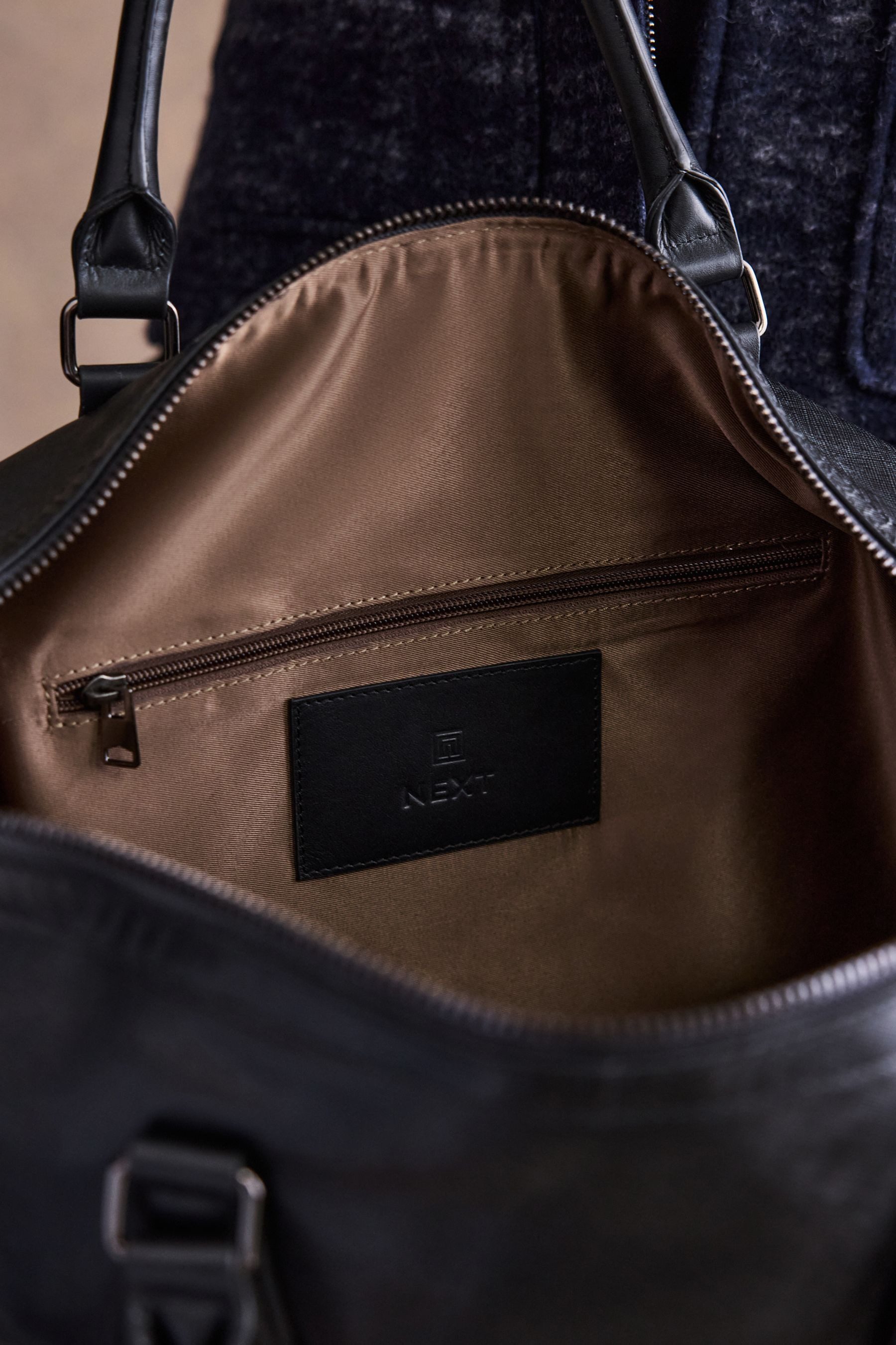 Next Wollmantel Strukturierte Jacke italienischem Stoff (1-tlg)