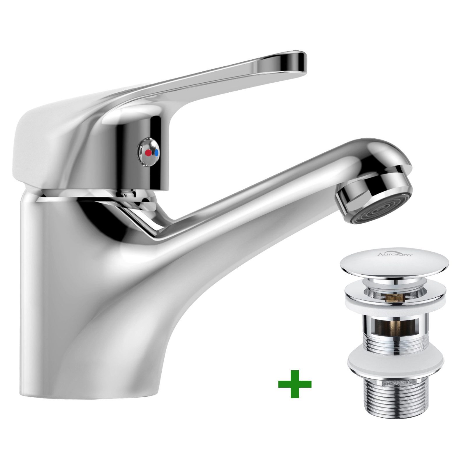 Auralum Max Waschtischarmatur Chrom Wasserhahn Bad günstig online kaufen