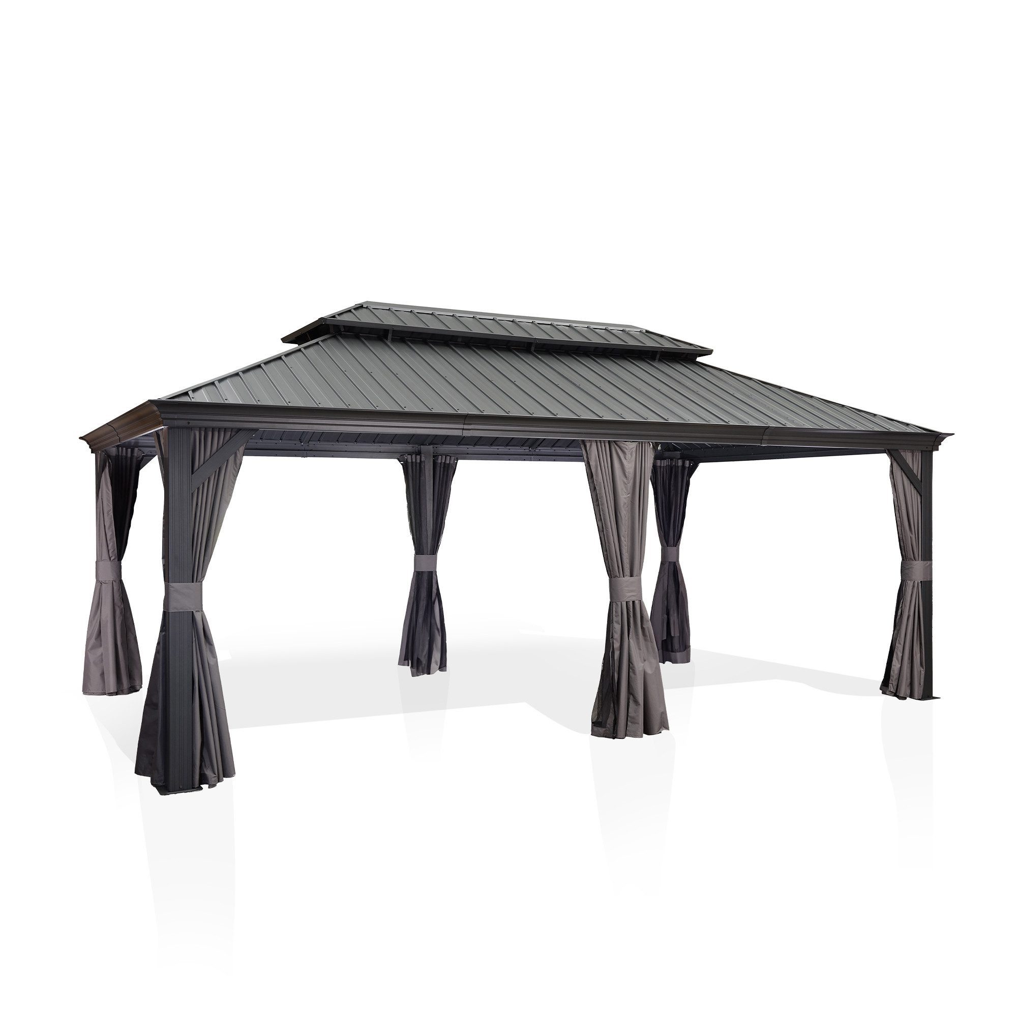 PURPLE LEAF Pavillon Außenbereich Alu Gartenpavillon günstig online kaufen