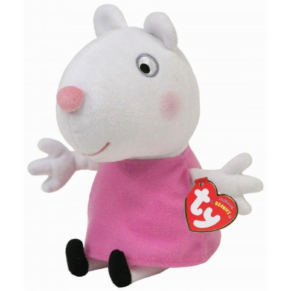 Ty Peppa Wutz Prinzessin Teddy – 15 Cm, Weiches Kuscheltier, Offizielles Merchandise