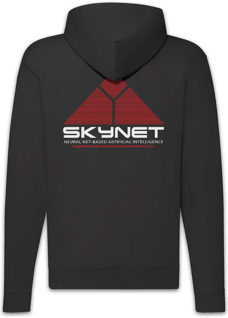 Urban Backwoods Sweatjacke Skynet Zipper Hoodie Research Cyberdine Systems Connor Terminator (1-tlg) Sarah John T-800 Logo