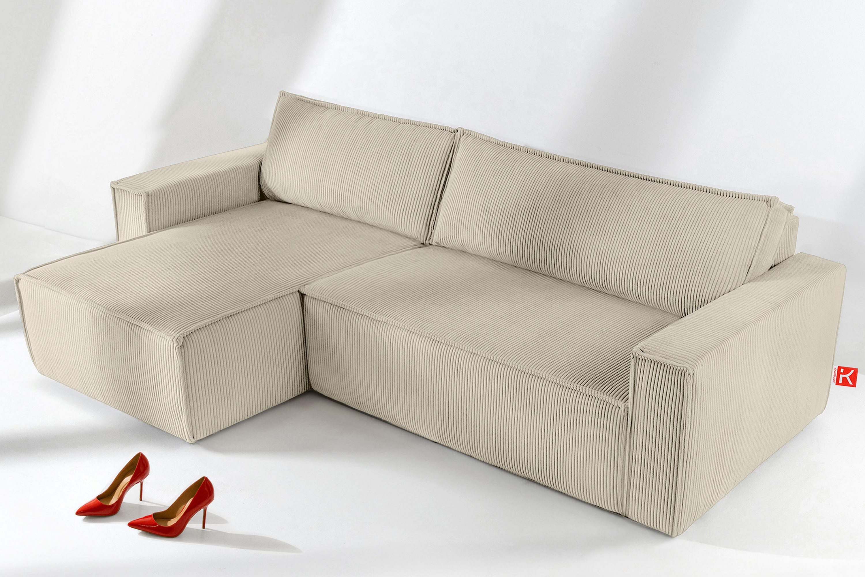 KONSIMO® Ecksofa NAPI Universal-Ecksofa links oder rechts, beidseitig, herg günstig online kaufen