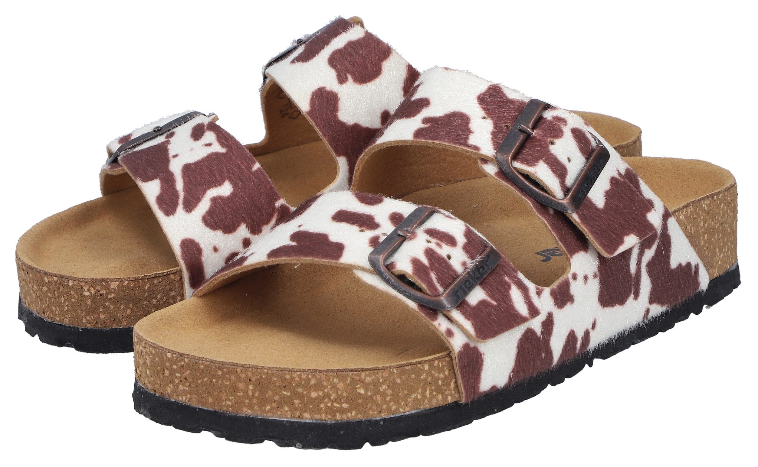 Rieker Pantolette Sommerschuh, Strandschuh, Hausschuh mit verstellbaren Schnallen